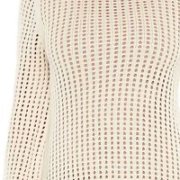 Forever 21 Sheer Crochet Bell-Sleeve Dress - Picture 3 of 5